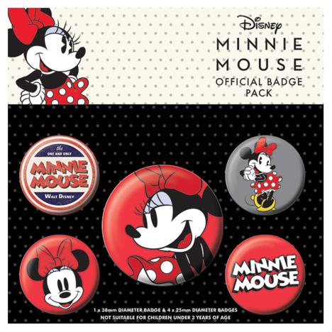 Minnie Mouse Badge Pack £2.99